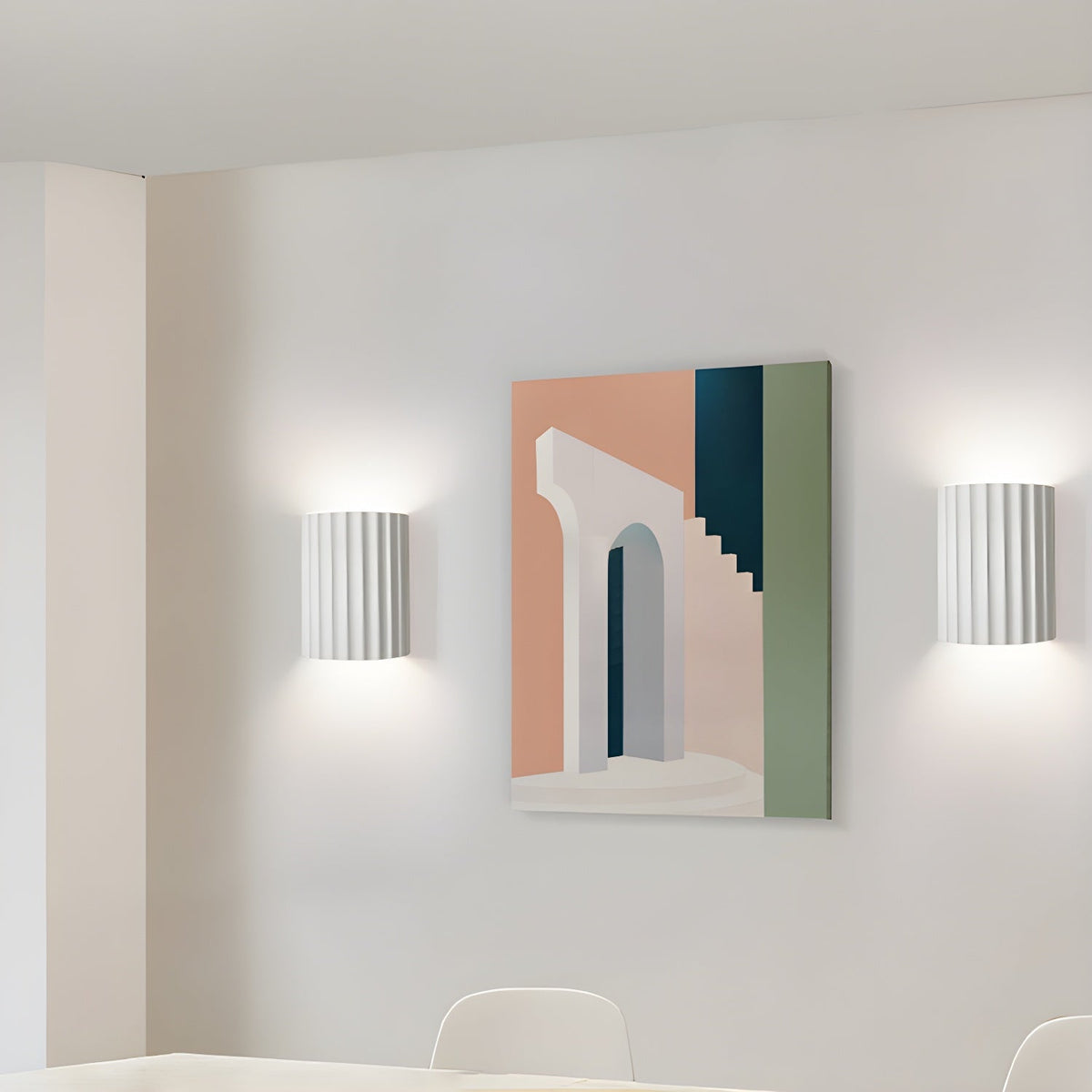 Ivvinen lampada da parete in resina con motivo nordico art a rilievo