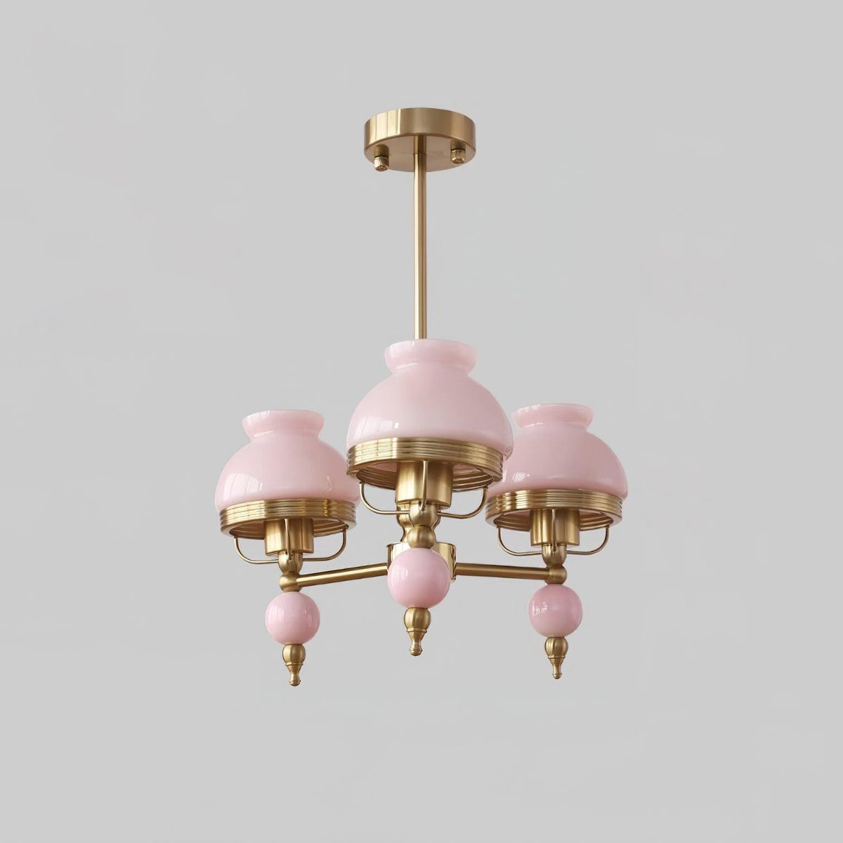 Lampadario in vetro e metallo per sala da pranzo o soggiorno vintage