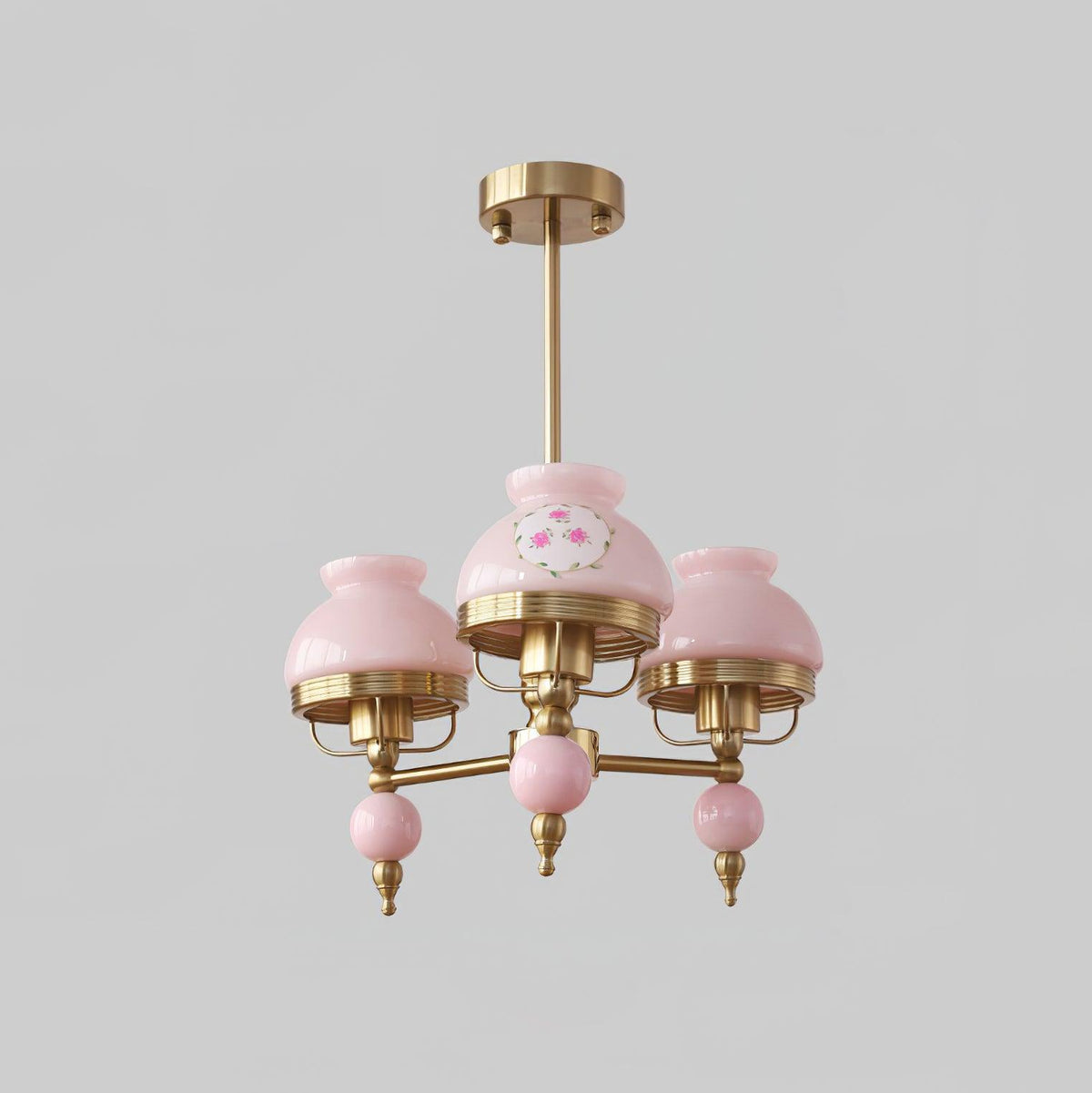 Lampadario in vetro e metallo per sala da pranzo o soggiorno vintage