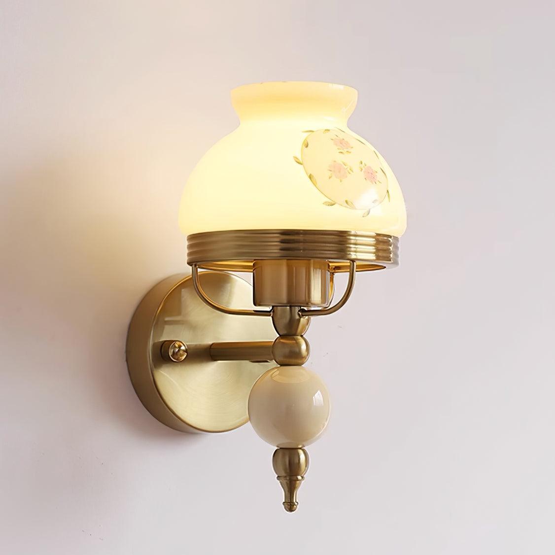 Evia lampada da parete in vetro per camera da letto o Corridoio Retro