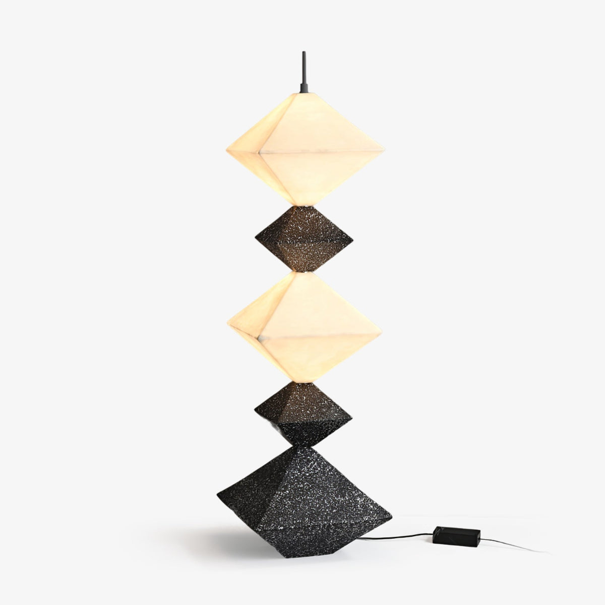 GeoGlow Rhombus Cube lampada da terra
