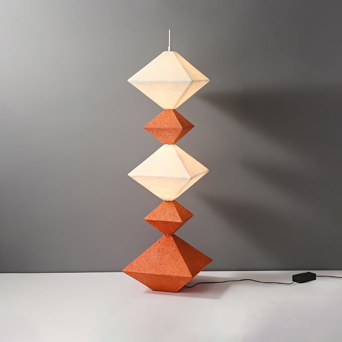 GeoGlow Rhombus Cube lampada da terra