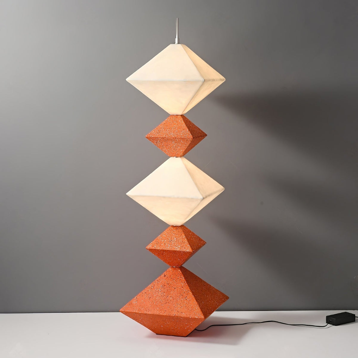 GeoGlow Rhombus Cube lampada da terra