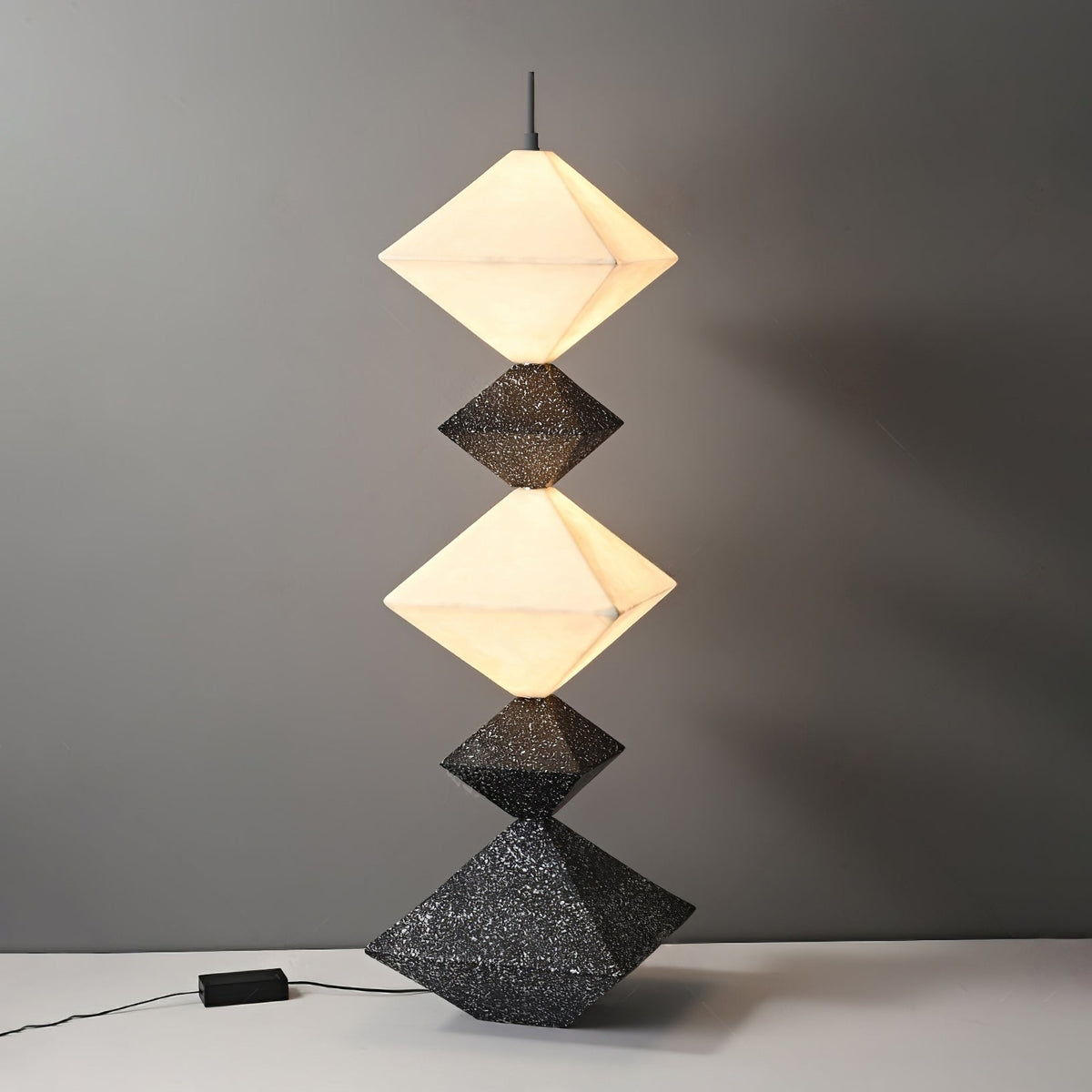 GeoGlow Rhombus Cube lampada da terra