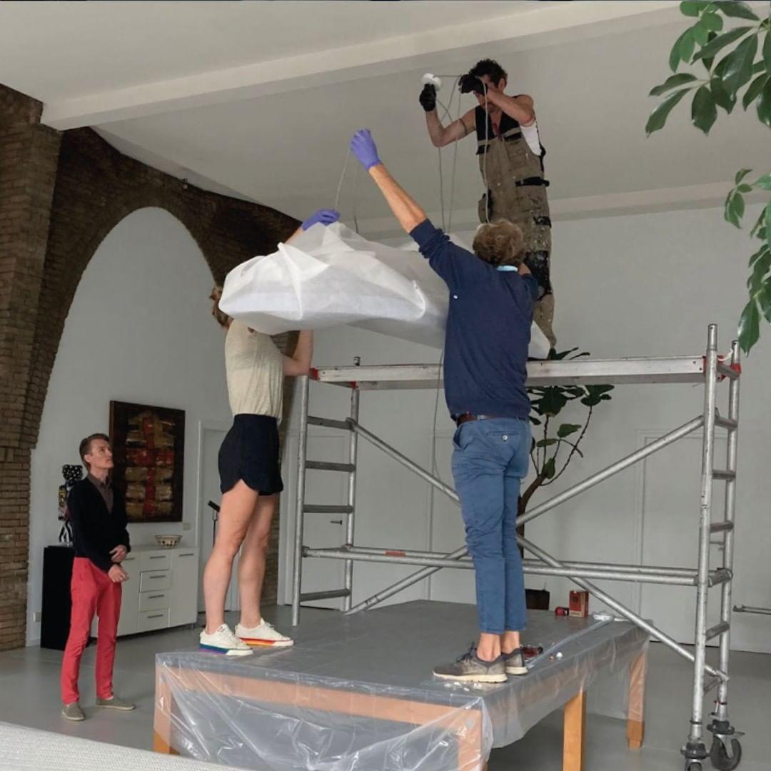 Lisken lampada a sospensione in resina Nordic Art Field