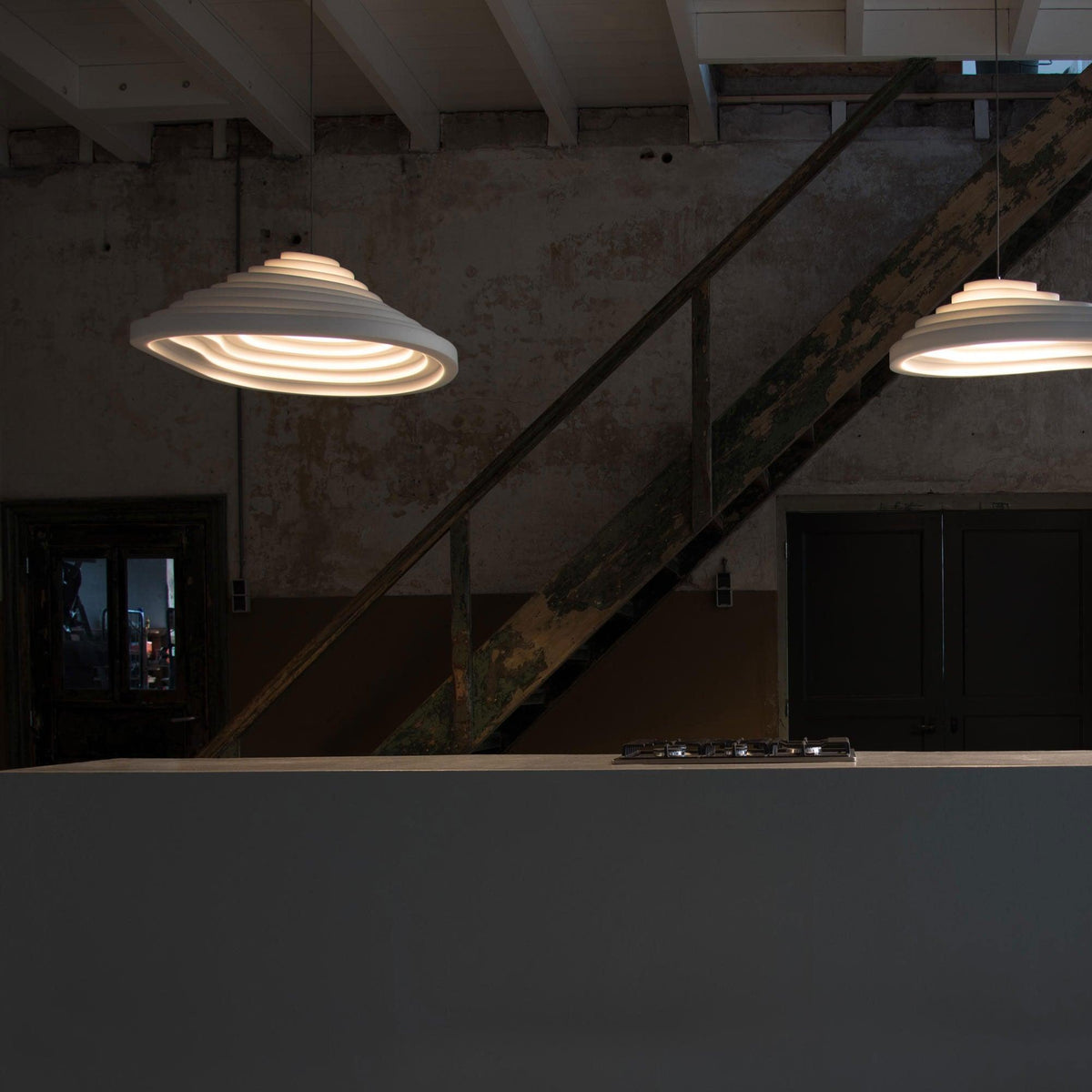 Lisken lampada a sospensione in resina Nordic Art Field