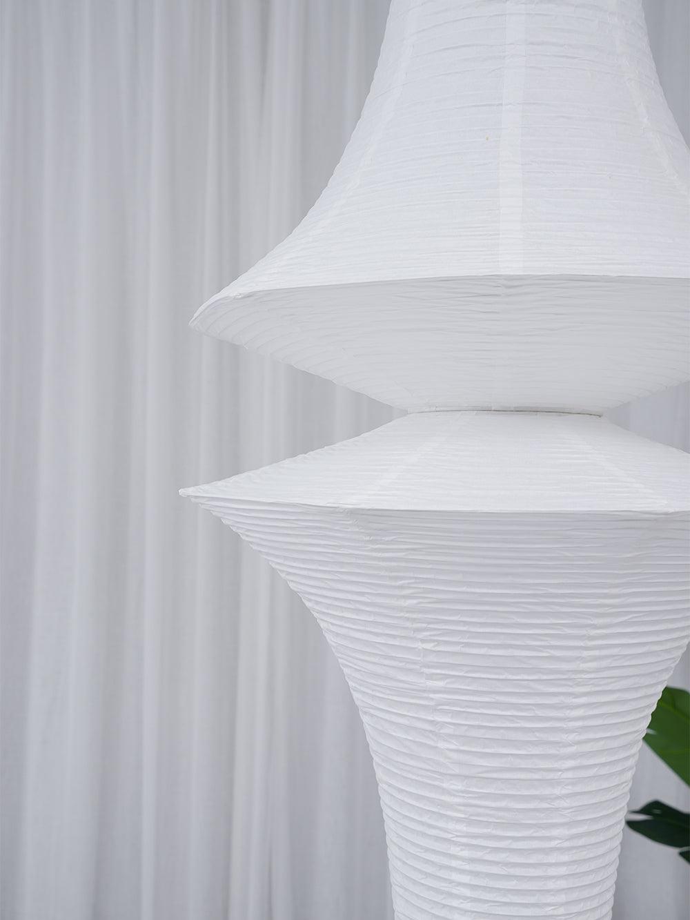 Lunirena lampada a sospensione Washi Paper E per soggiorno