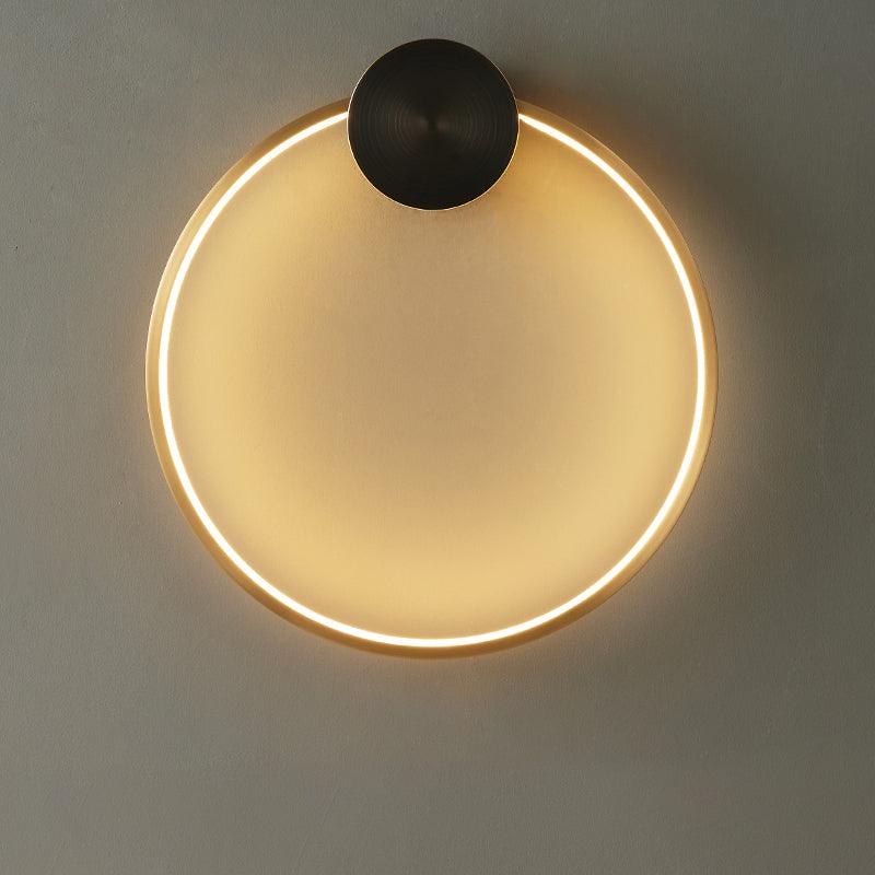 Oriaenne lampada da parete minimalista a Forma di Anello LED in ottone in metallo moderno