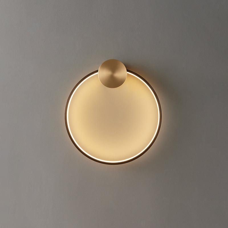 Oriaenne lampada da parete minimalista a Forma di Anello LED in ottone in metallo moderno