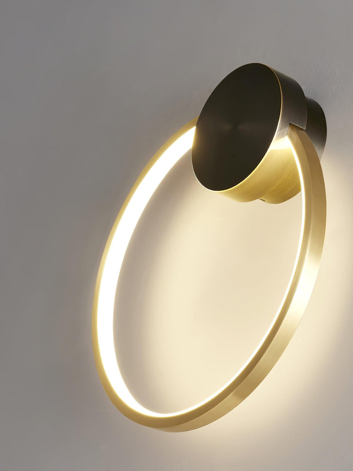 Oriaenne lampada da parete minimalista a Forma di Anello LED in ottone in metallo moderno