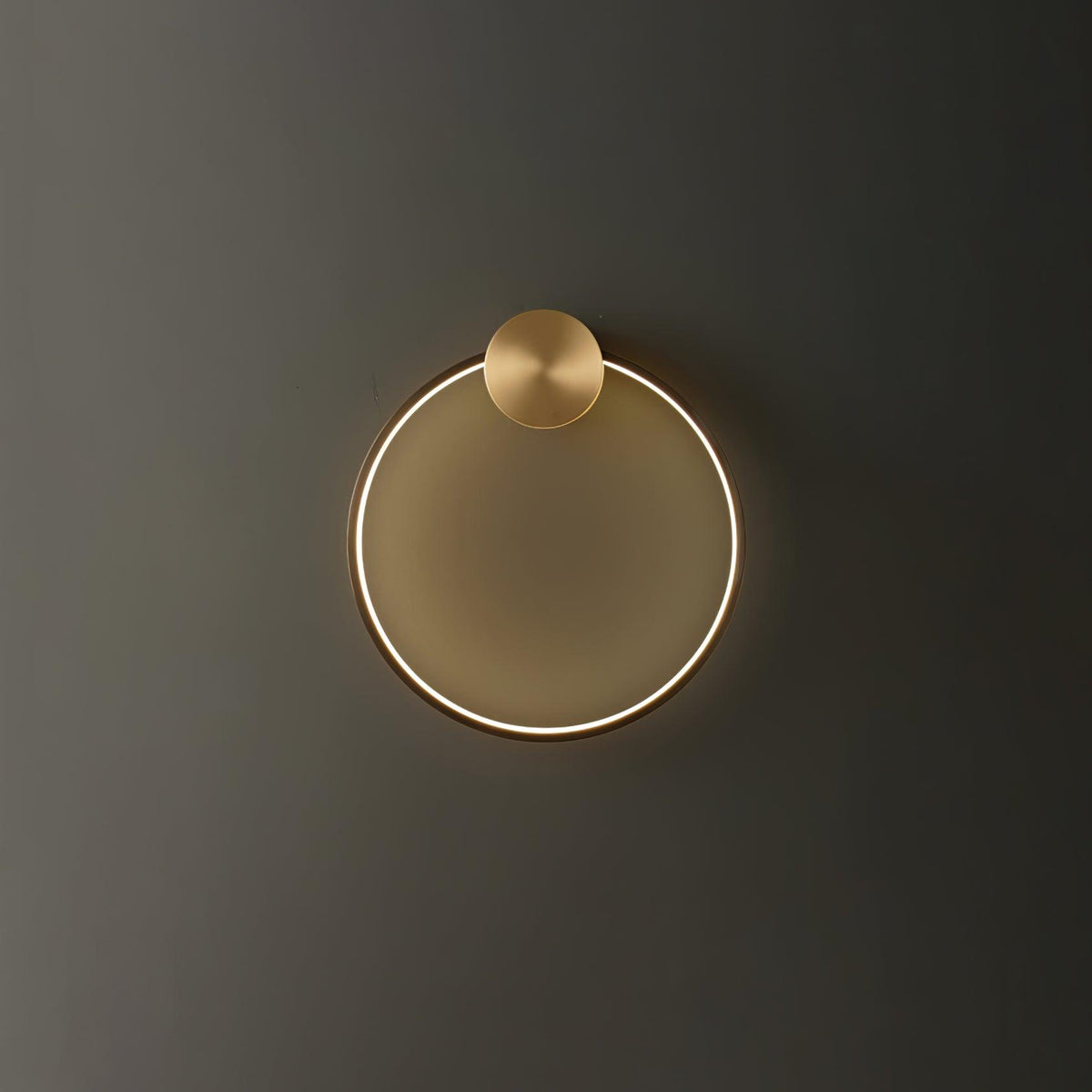 Oriaenne lampada da parete minimalista a Forma di Anello LED in ottone in metallo moderno