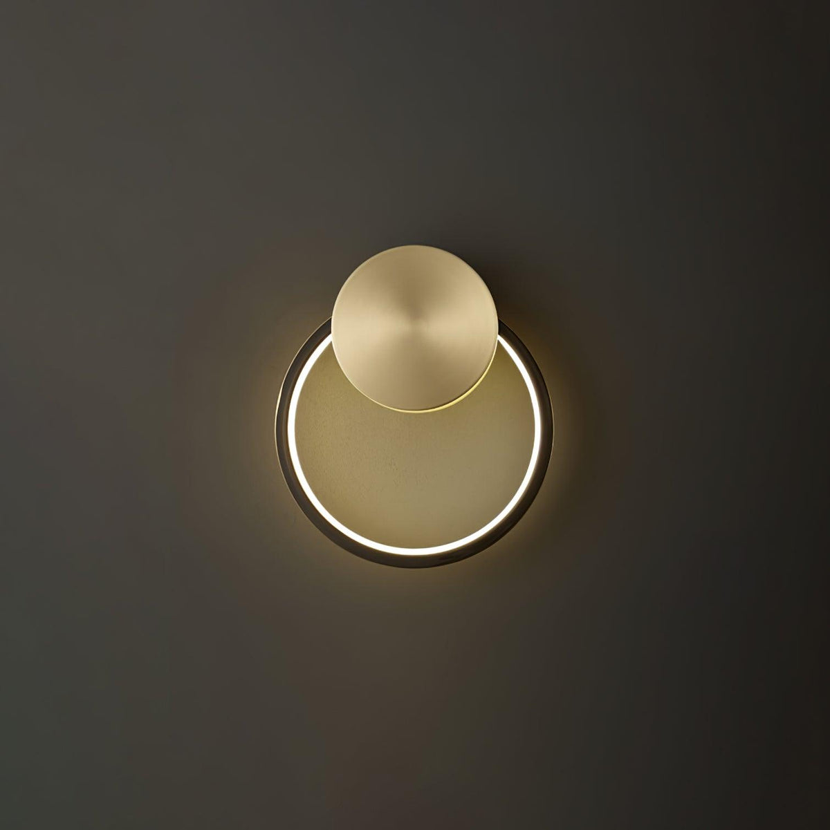 Oriaenne lampada da parete minimalista a Forma di Anello LED in ottone in metallo moderno