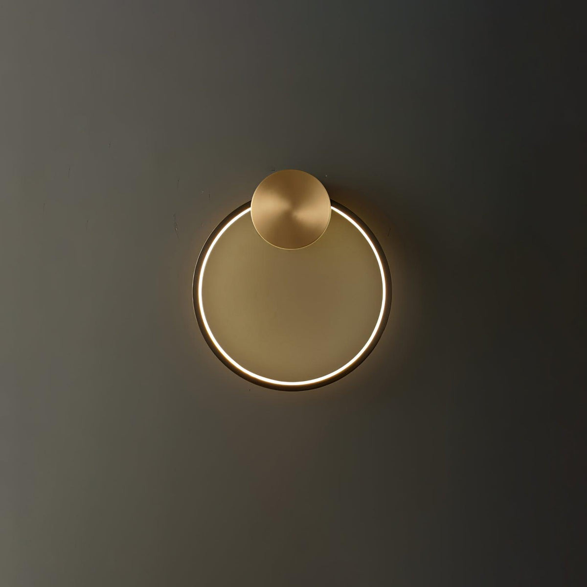 Oriaenne lampada da parete minimalista a Forma di Anello LED in ottone in metallo moderno