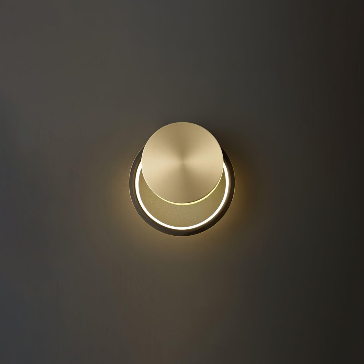 Oriaenne lampada da parete minimalista a Forma di Anello LED in ottone in metallo moderno