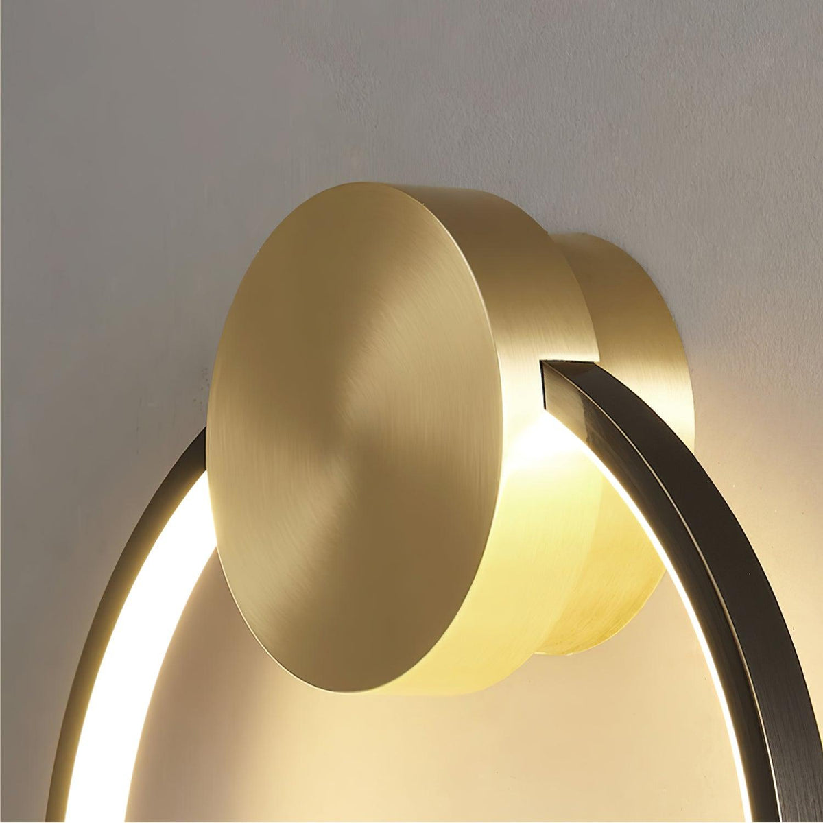 Oriaenne lampada da parete minimalista a Forma di Anello LED in ottone in metallo moderno
