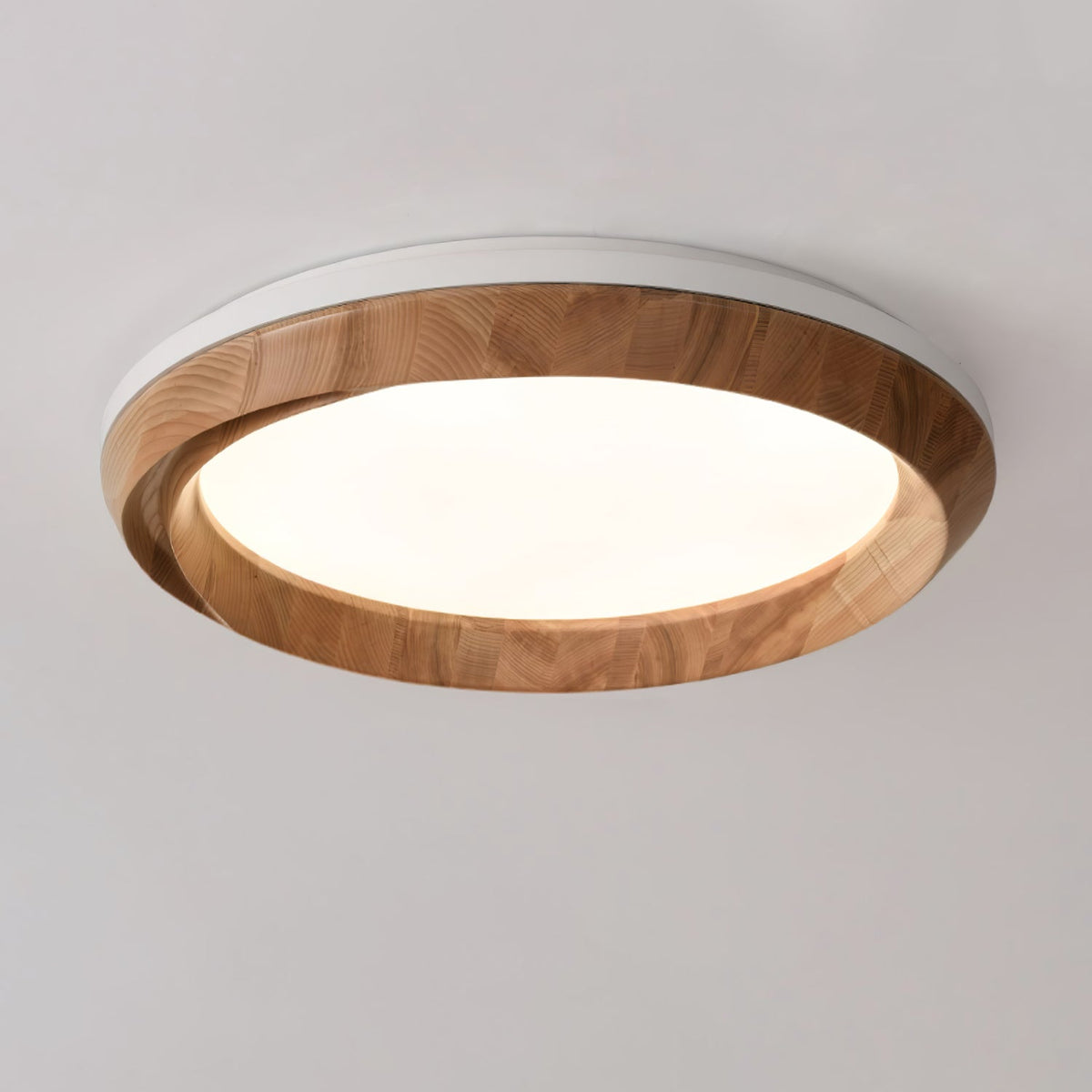 Aurdoreth lampada da soffitto moderna minimalista in legno effetto onde