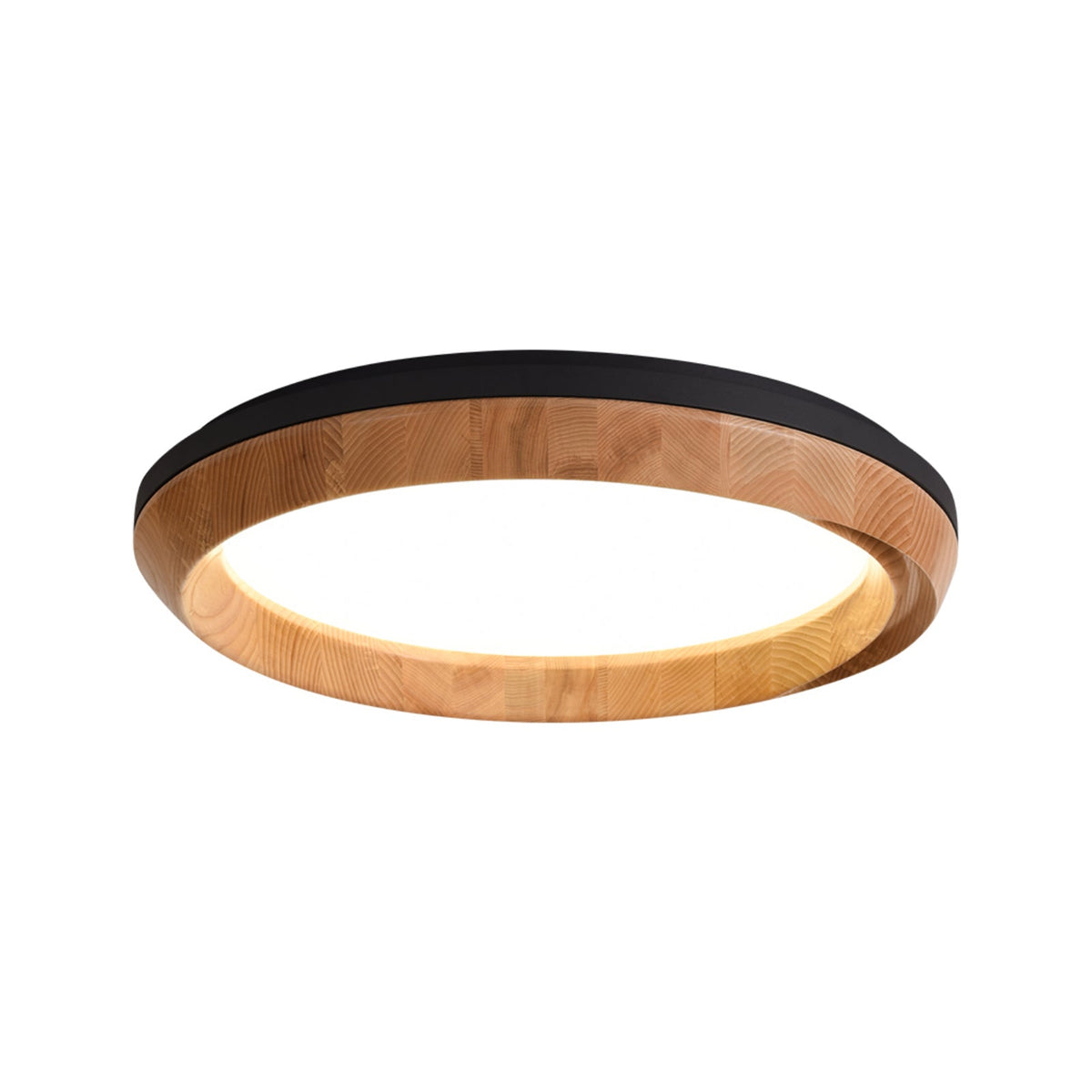 Aurdoreth lampada da soffitto moderna minimalista in legno effetto onde