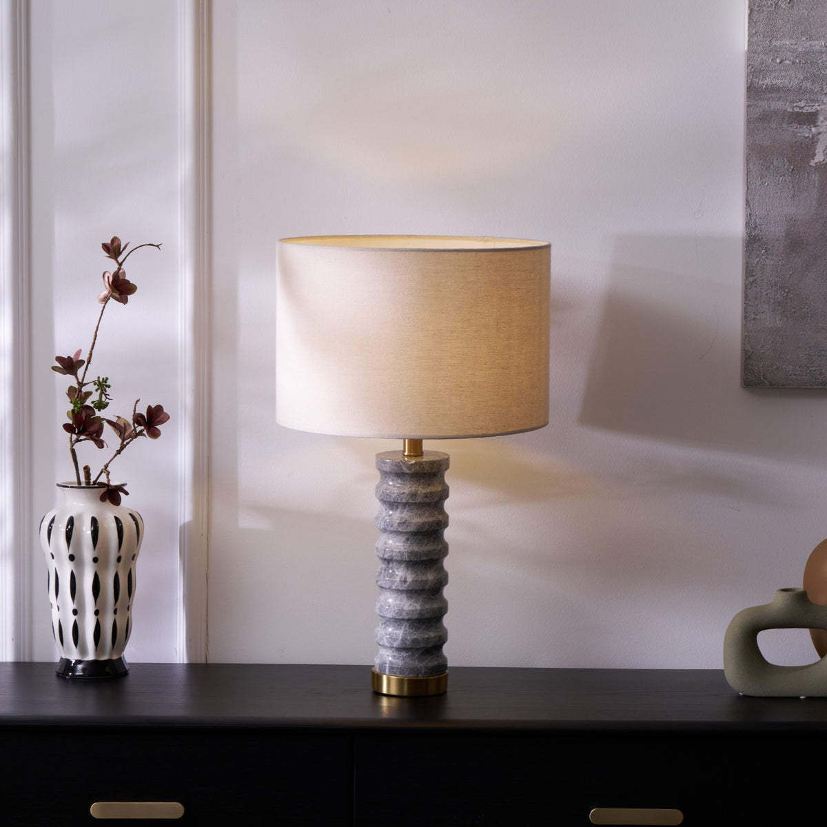 Petirielle lampada da tavolo in Pietra moderna