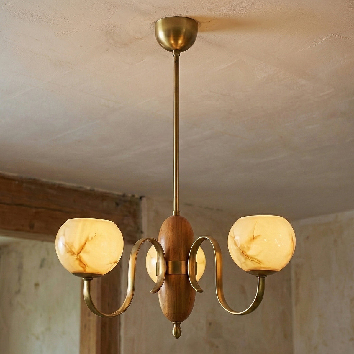 Eirenira lampadario in vetro
