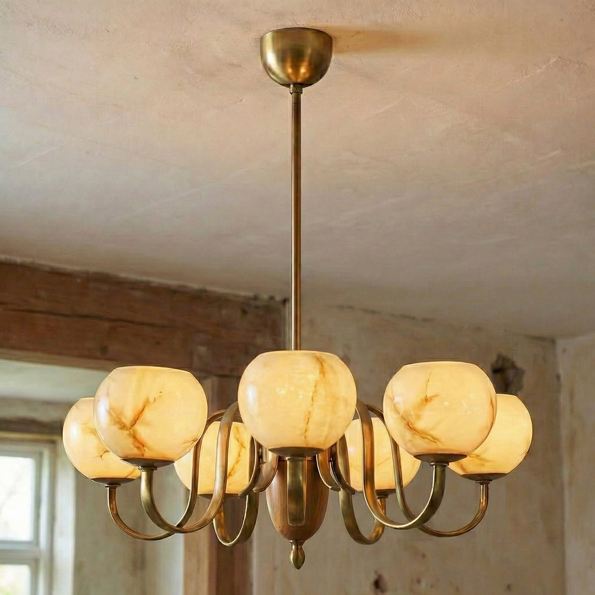 Eirenira lampadario in vetro