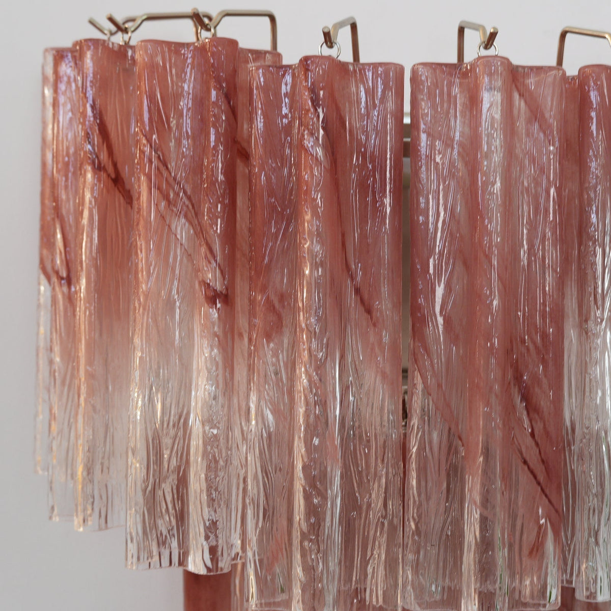 Lioreeria lampada da parete in vetro Rosa a Lame Effetto Acquerello romantico