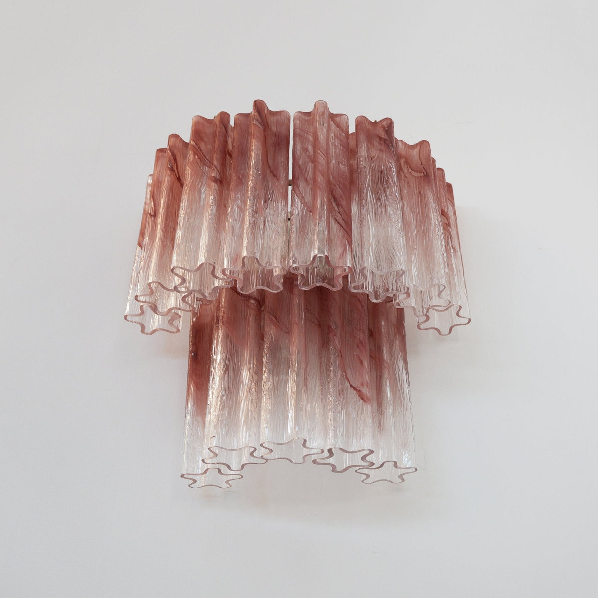 Lioreeria lampada da parete in vetro Rosa a Lame Effetto Acquerello romantico