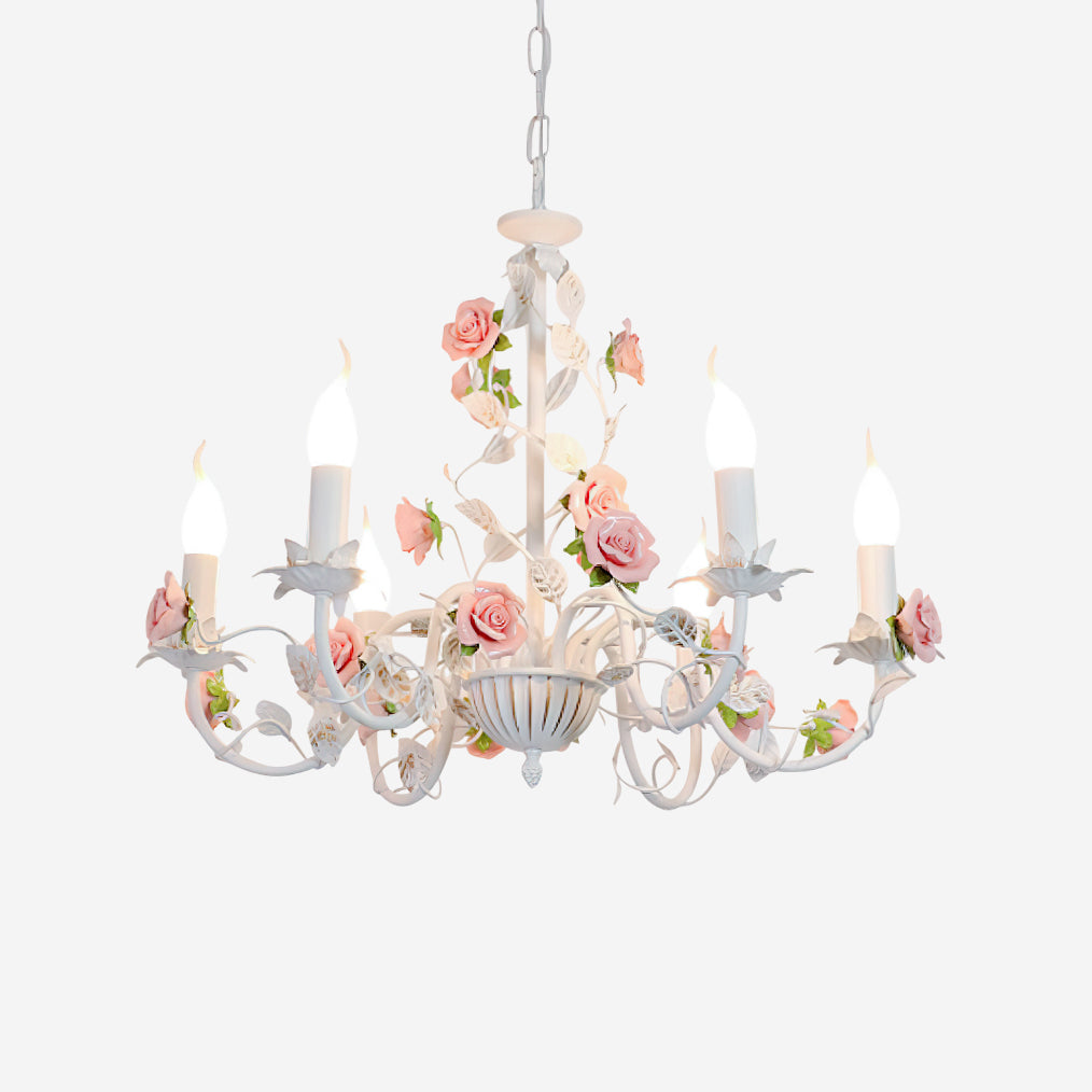 Lysa lampadario vintage bianco