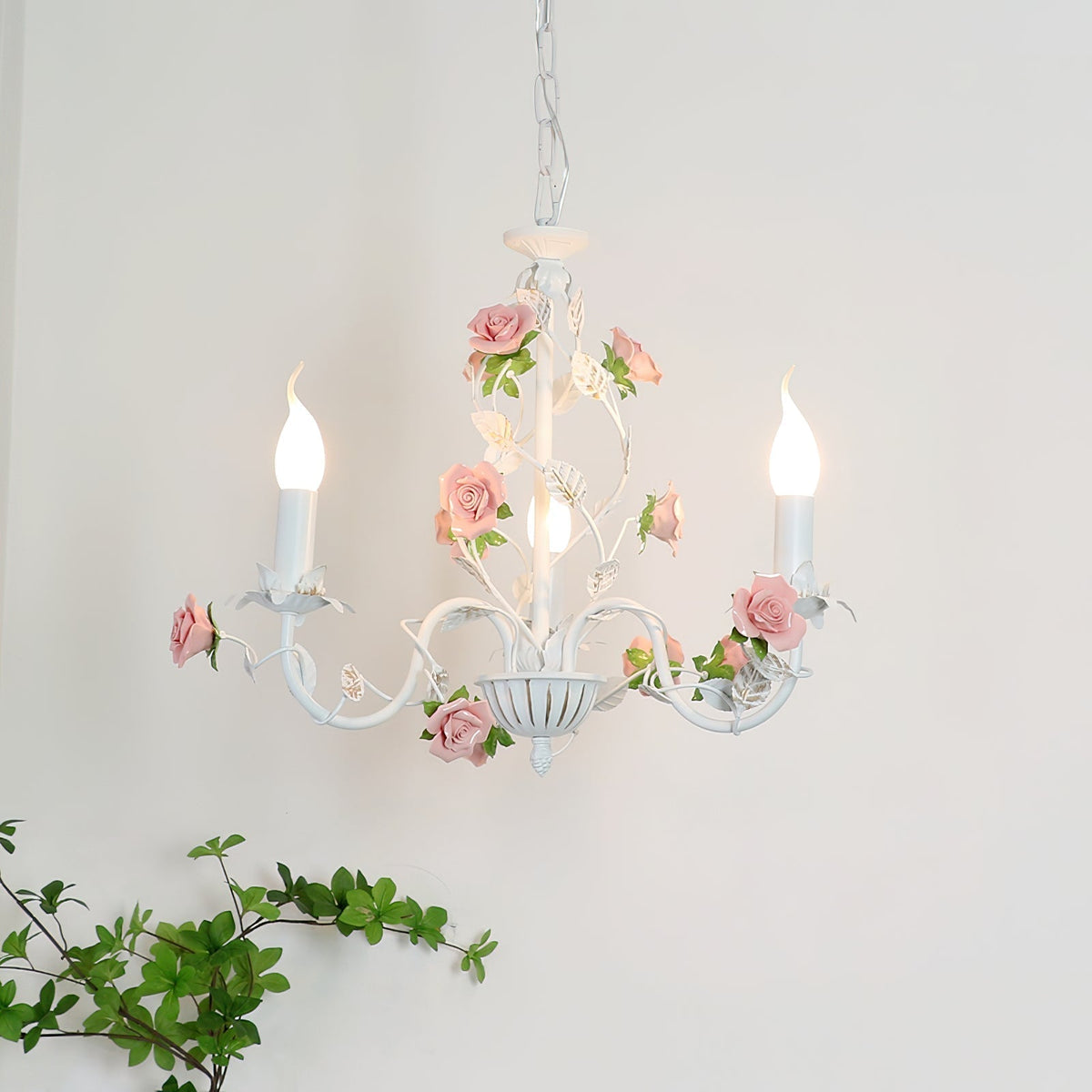 Lysa lampadario vintage bianco