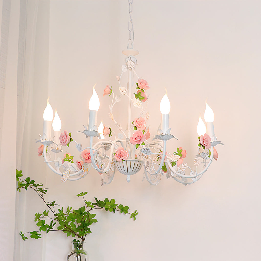 Lysa lampadario vintage bianco