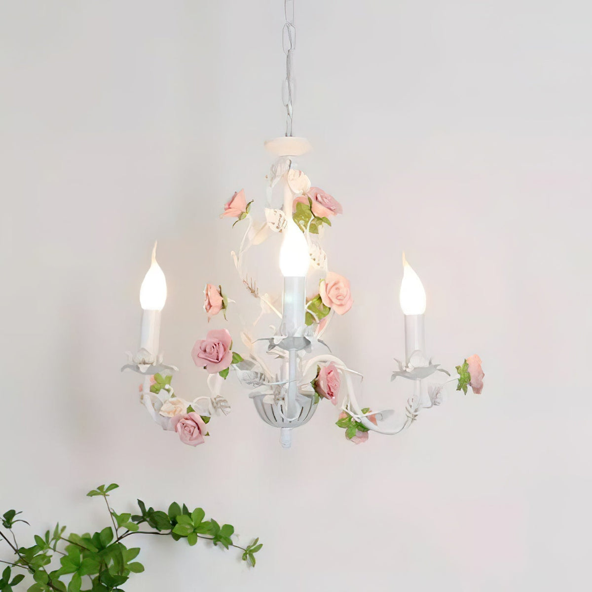 Lysa lampadario vintage bianco
