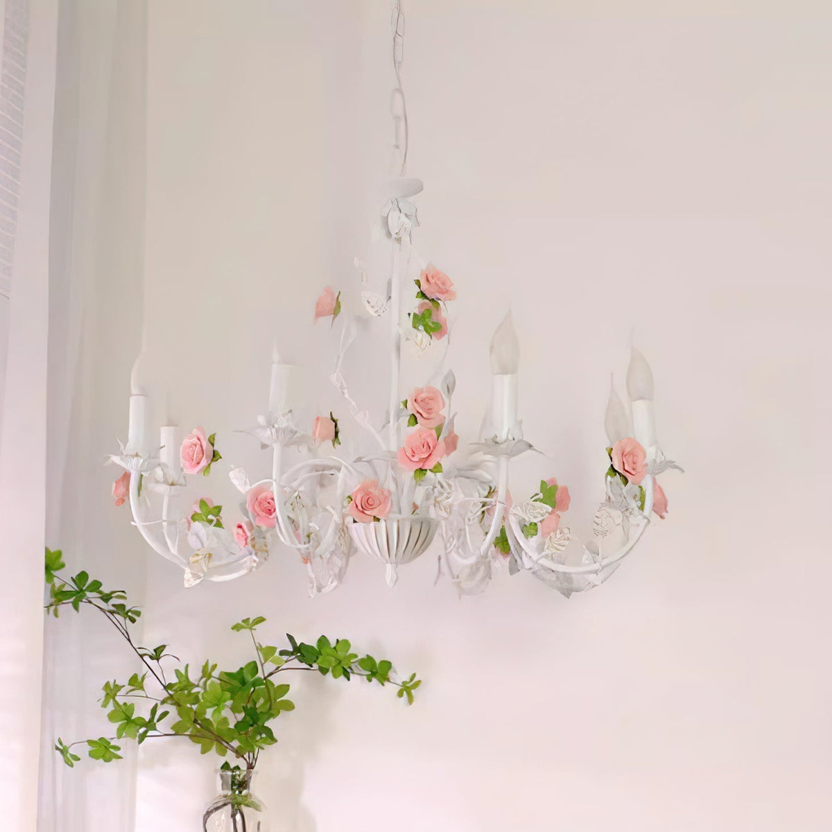Lysa lampadario vintage bianco