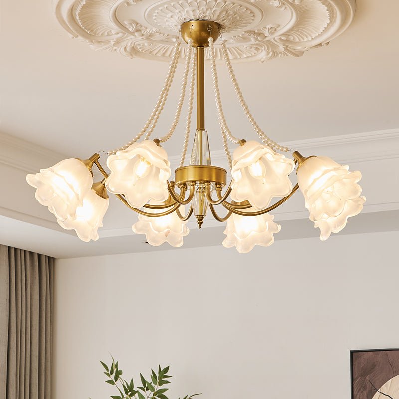 Allirila lampadario Eleganza vintage Bloom Perle vetro