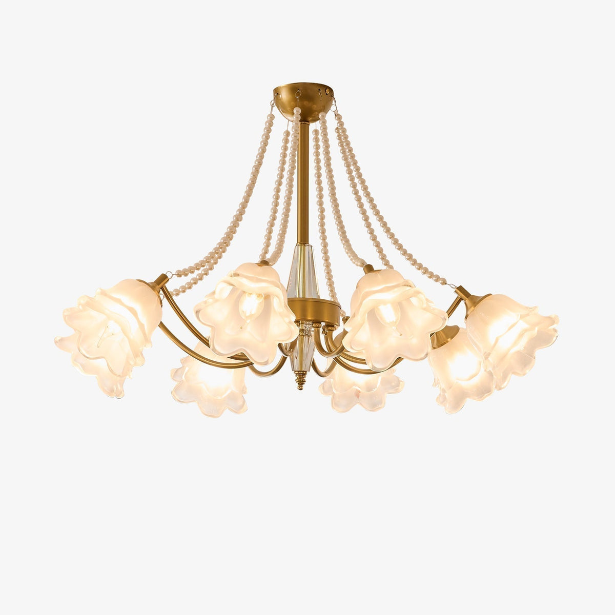 Allirila lampadario Eleganza vintage Bloom Perle vetro