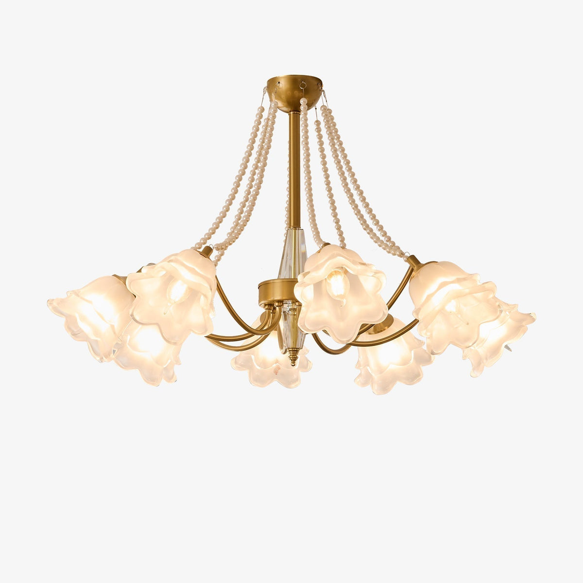 Allirila lampadario Eleganza vintage Bloom Perle vetro