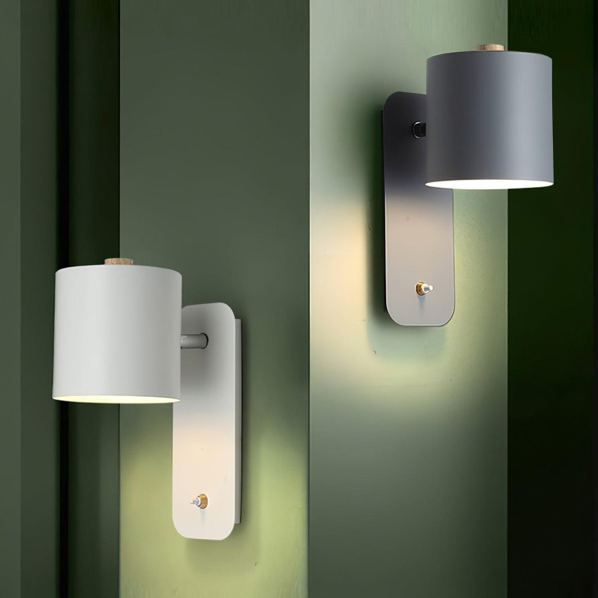 Lumuiella lampada da parete a cilindro Rotante