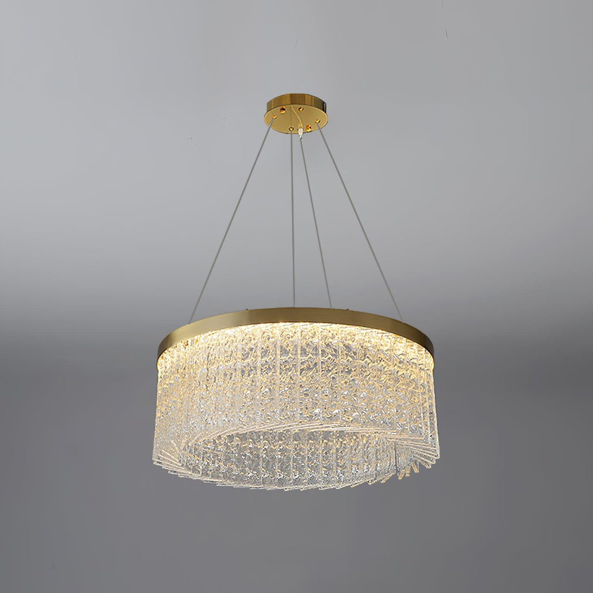 Seluira lampadario Round Halo Crystal
