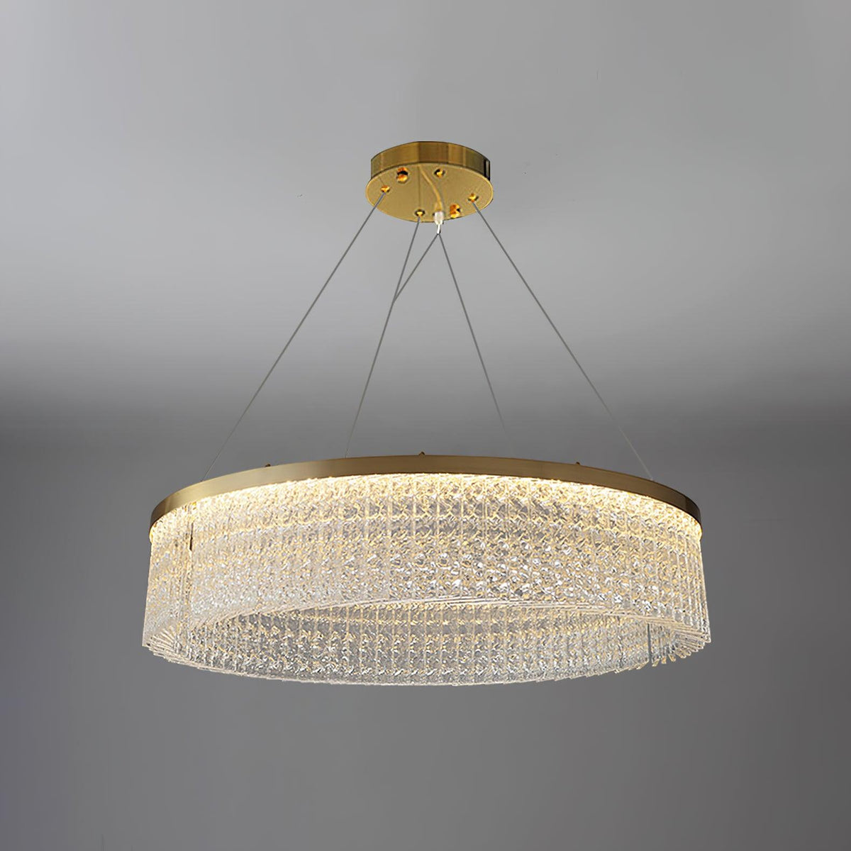 Seluira lampadario Round Halo Crystal