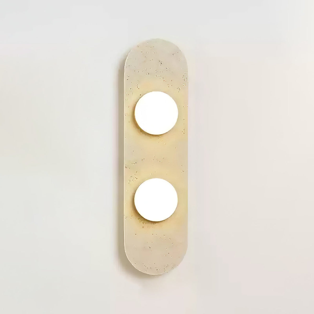Zasoliel lampada da parete minimalista in travertino Giallo