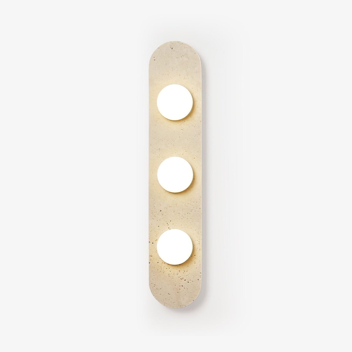 Zasoliel lampada da parete minimalista in travertino Giallo