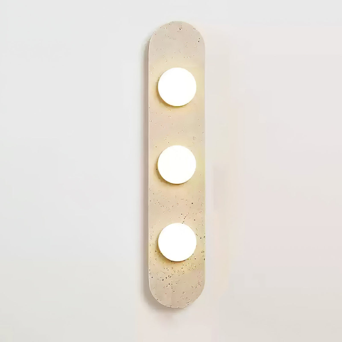 Zasoliel lampada da parete minimalista in travertino Giallo