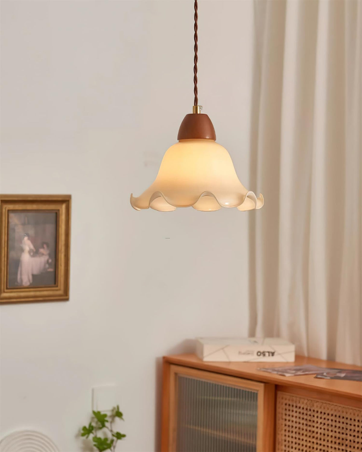 Glyna lampada a sospensione ondulata