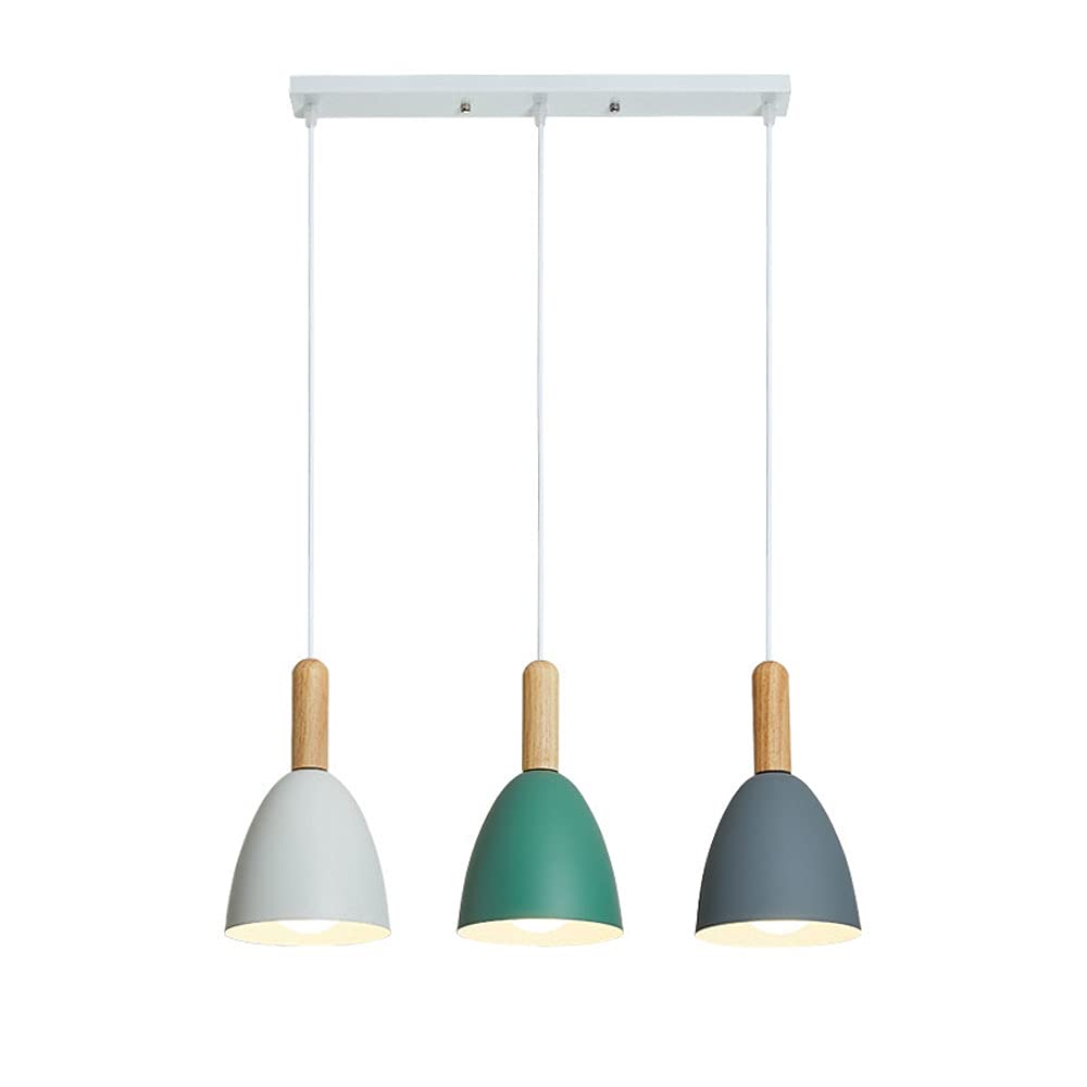 Valentina Moderno Metallo/Legno Sospensione Bianco/Verde/Blu Soggiorno/Ristorante