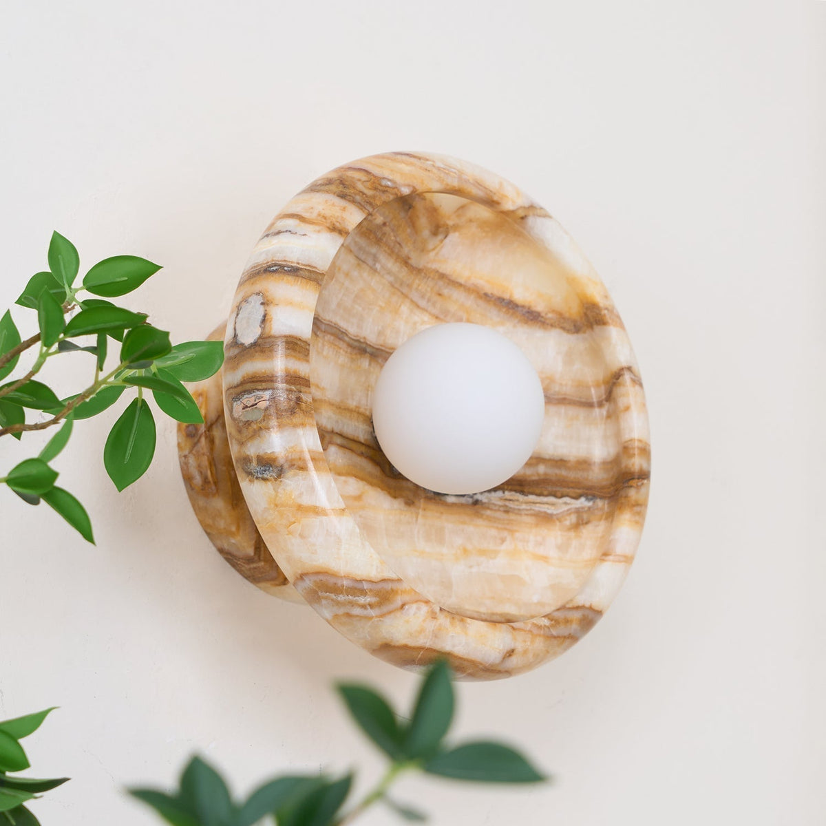 Onvix Natural Onyx lampada da parete