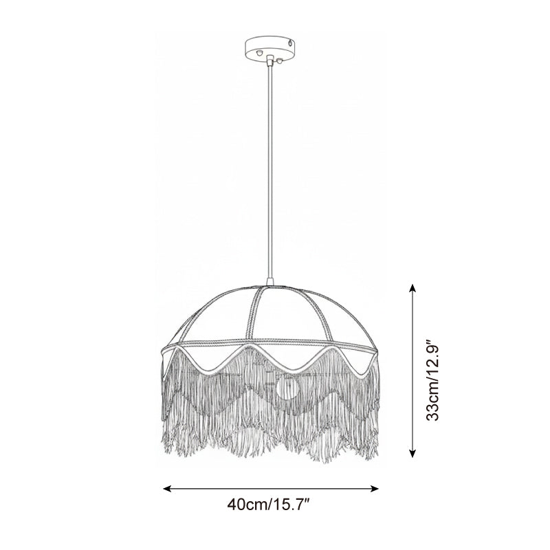 Carmella lampada a sospensione Fringe