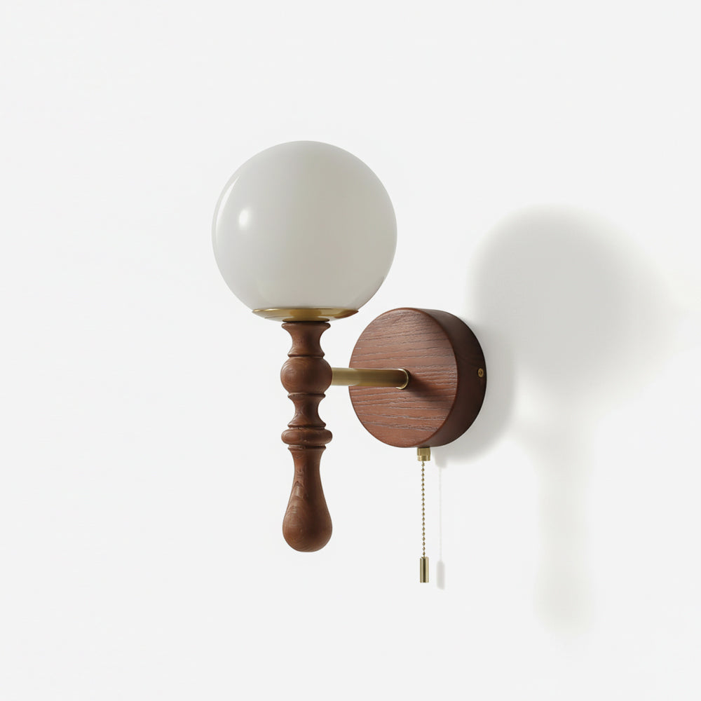 Applique Applicazione in legno noce