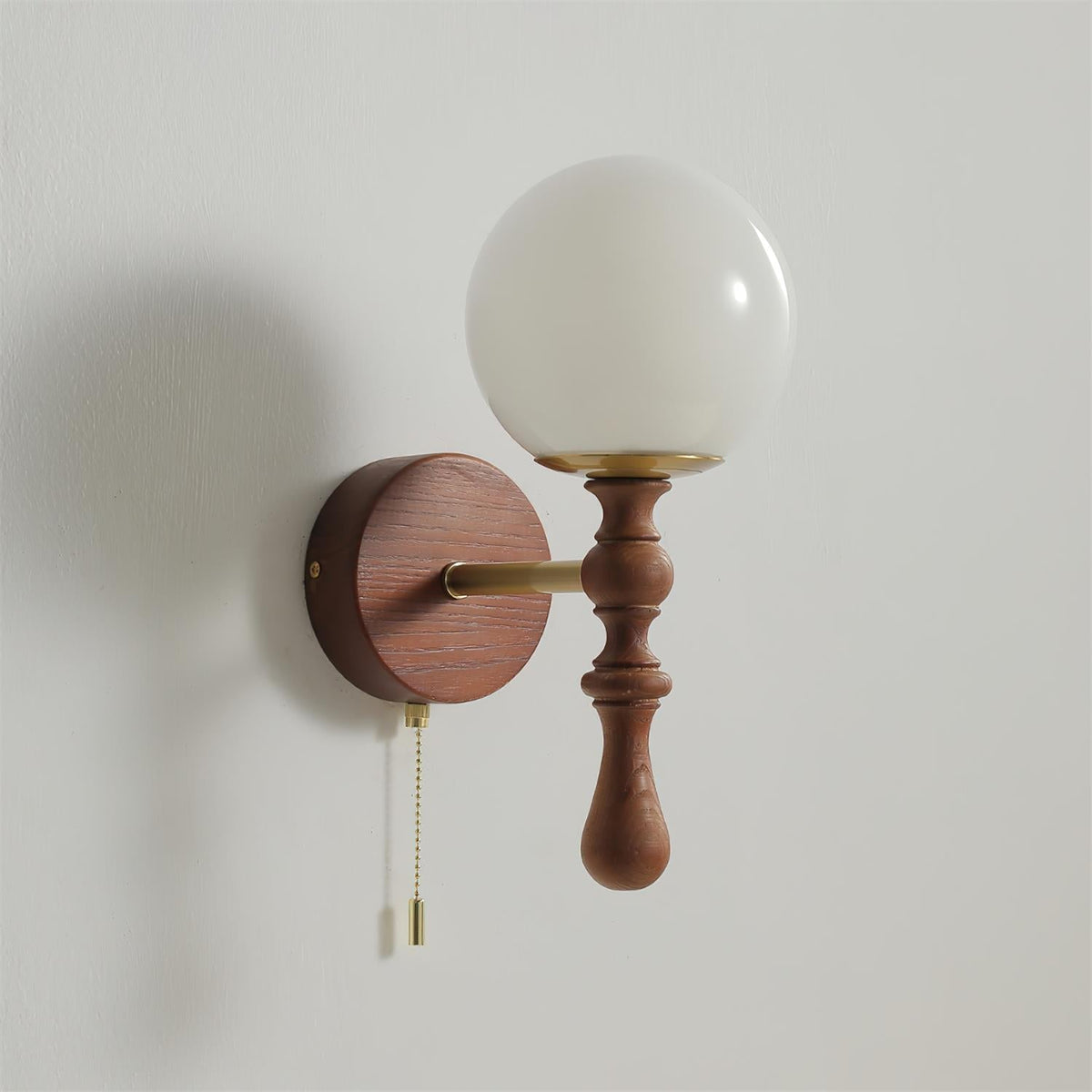 Applique Applicazione in legno noce