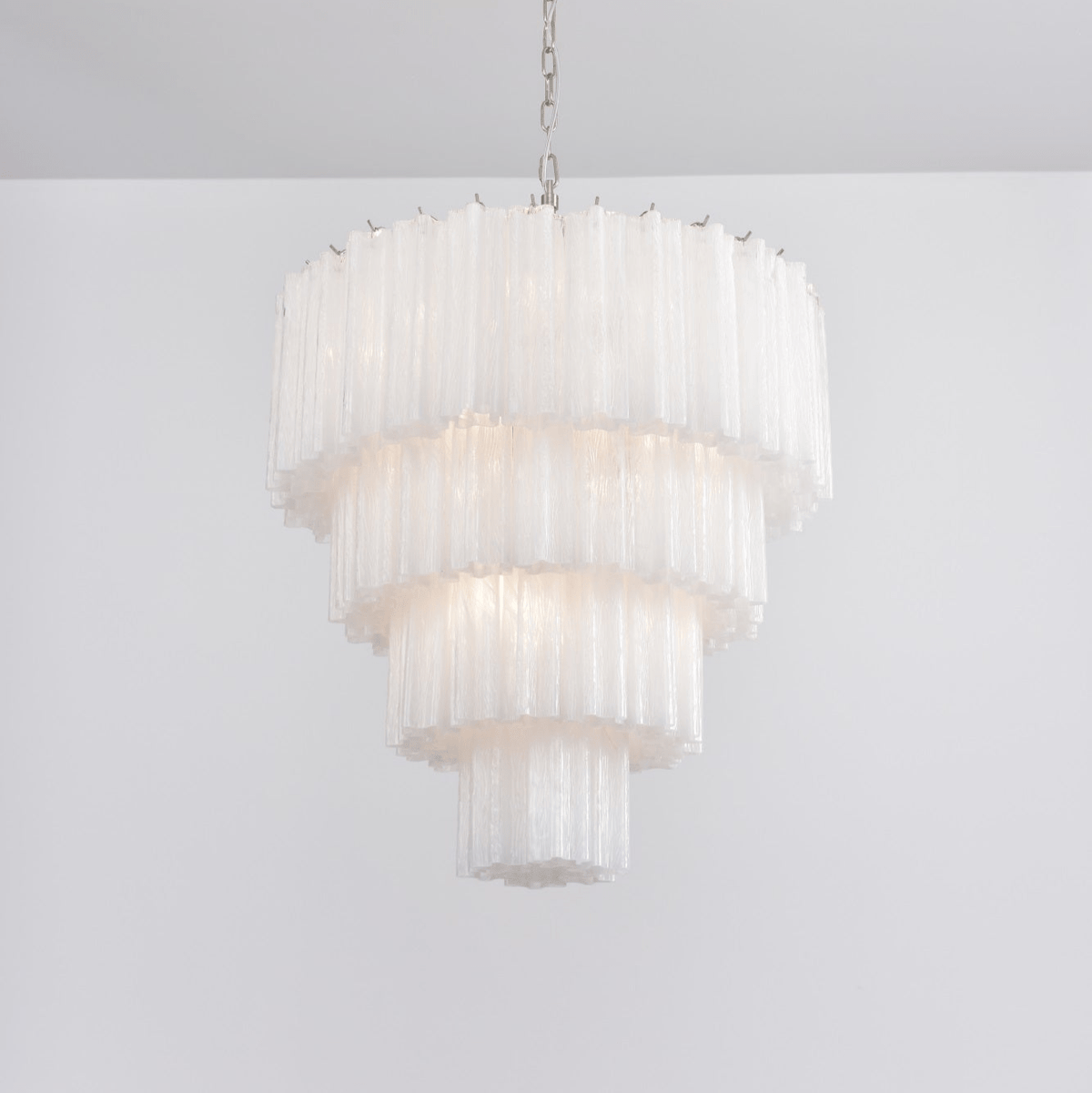 Velanora lampadario a Cascata in vetro Stratificato elegante vintage