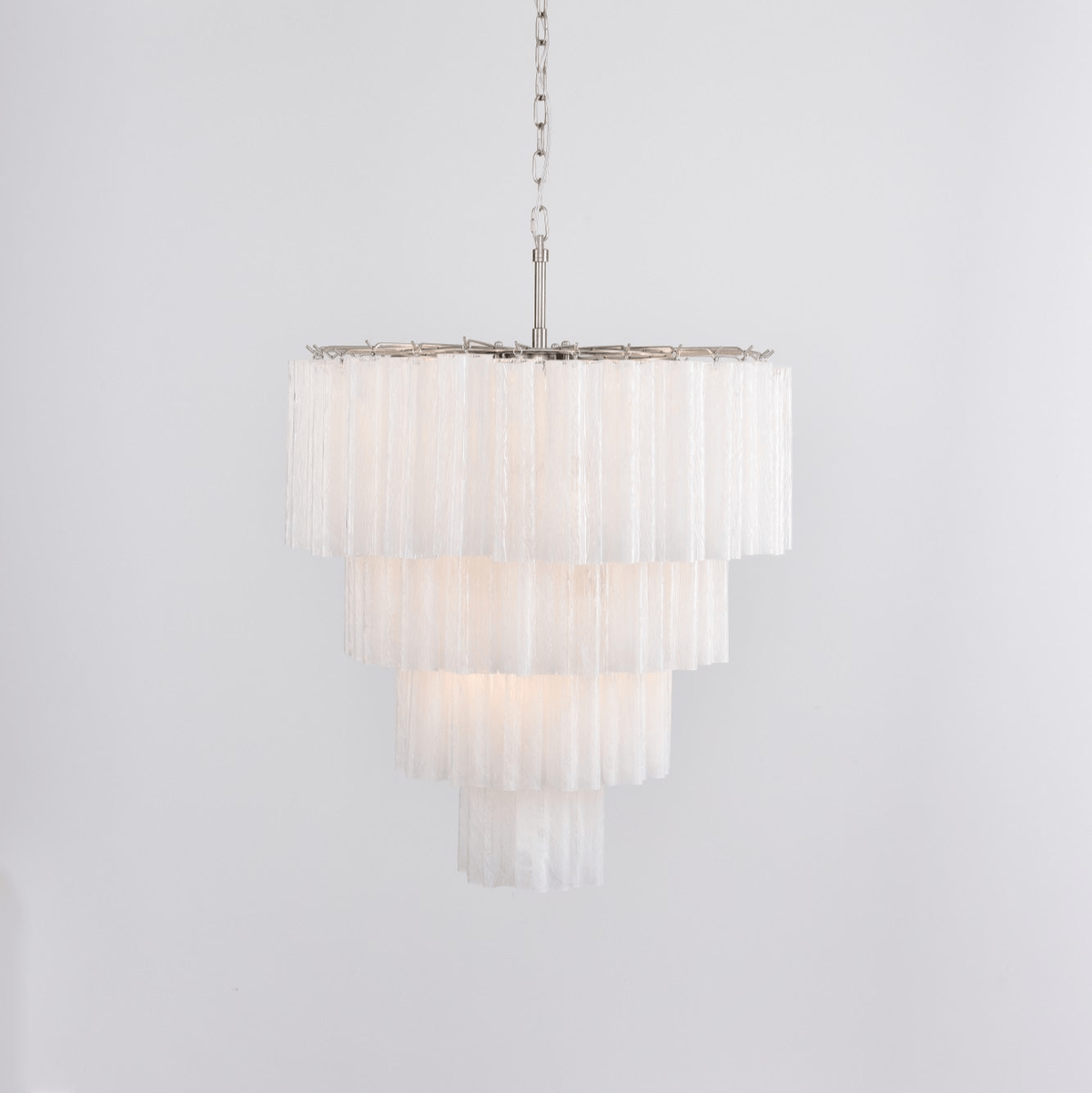 Velanora lampadario a Cascata in vetro Stratificato elegante vintage