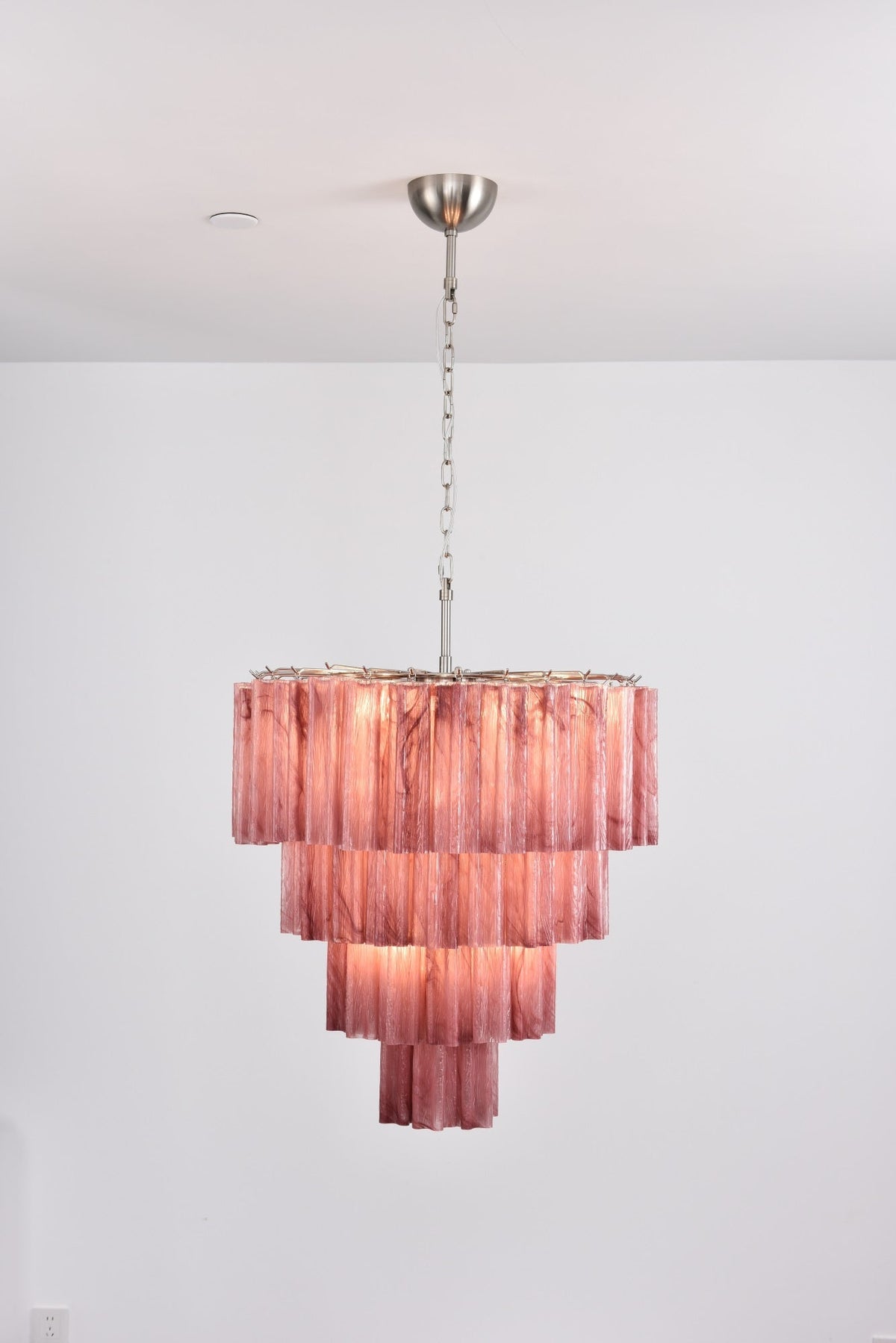 Velanora lampadario a Cascata in vetro Stratificato elegante vintage