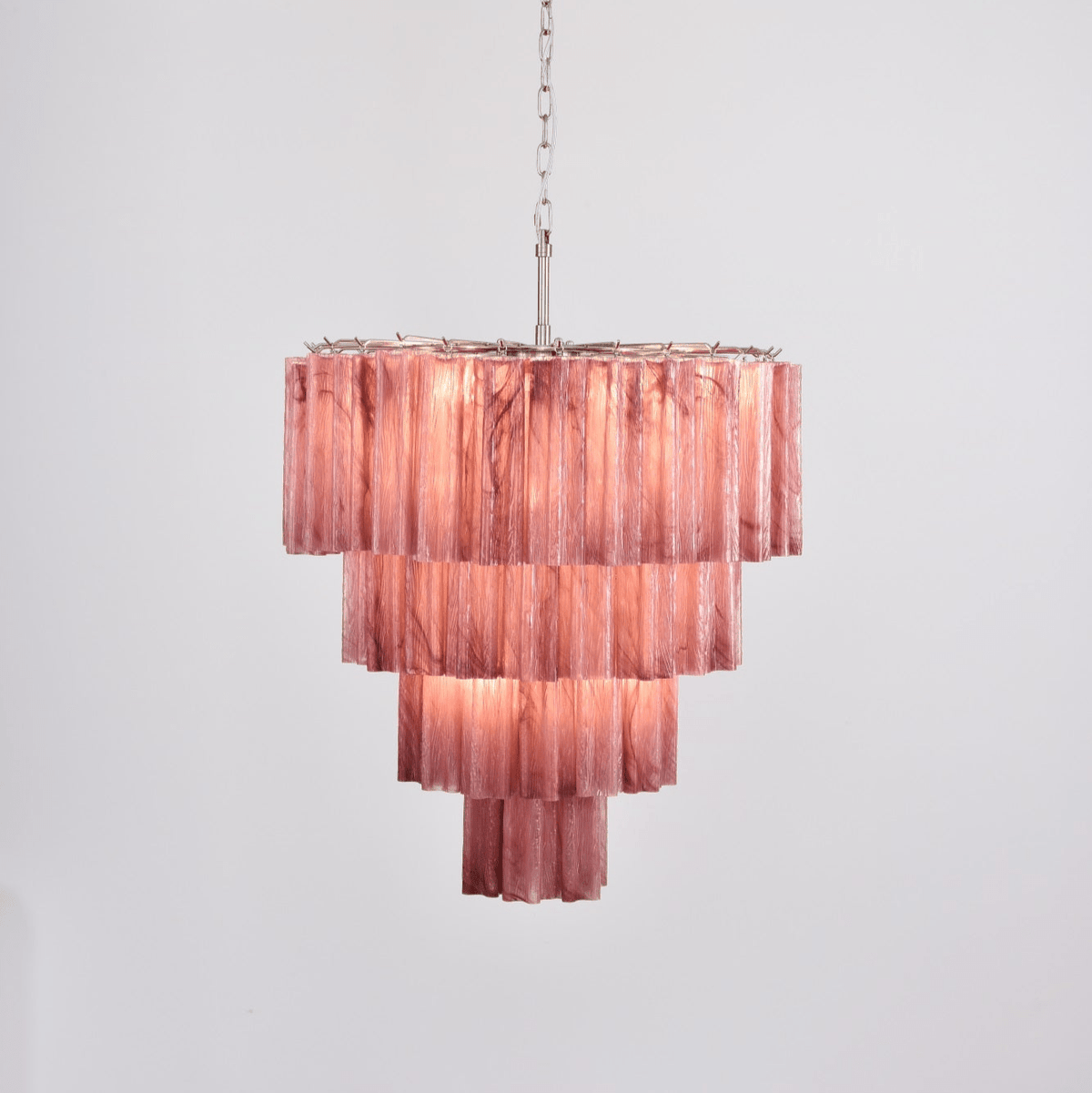 Velanora lampadario a Cascata in vetro Stratificato elegante vintage